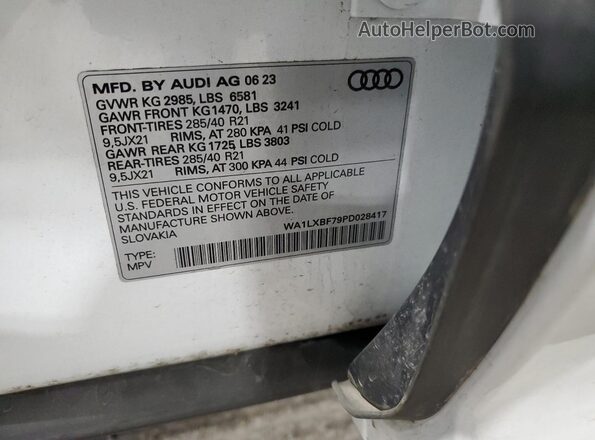 WA1LXBF79PD028417 2023 AUDI Q7 White 