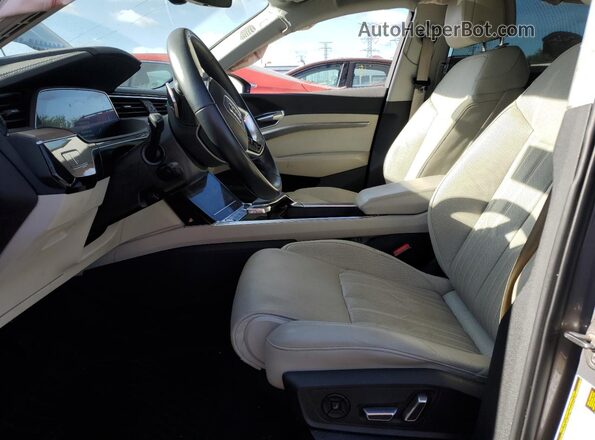WA1VABGE0KB011842 2019 AUDI E-TRON Gray Widok wnętrza z przodu