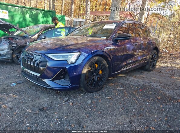 WA1VABGE0PB014831 2023 AUDI E-TRON Blue Առջևի ձախ երեք քառորդ տեսարան