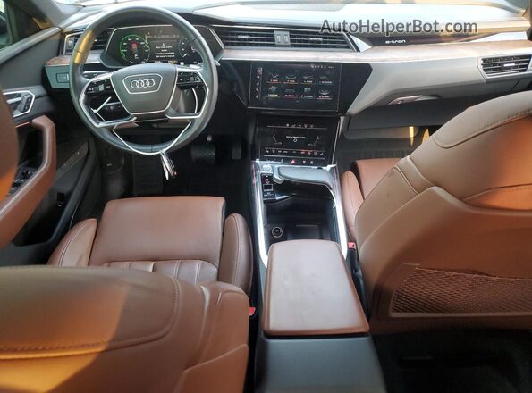 WA1VABGE4KB021192 2019 AUDI E-TRON Blue წინა პანელის ხედი