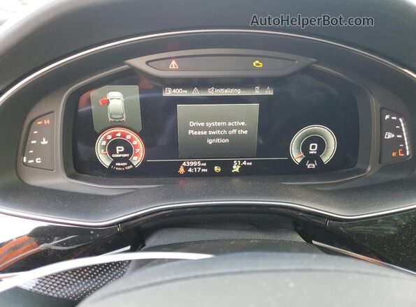 WA1VWBF73MD016576 2021 AUDI SQ7 Black ხელსაწყოთა პანელის ხედი