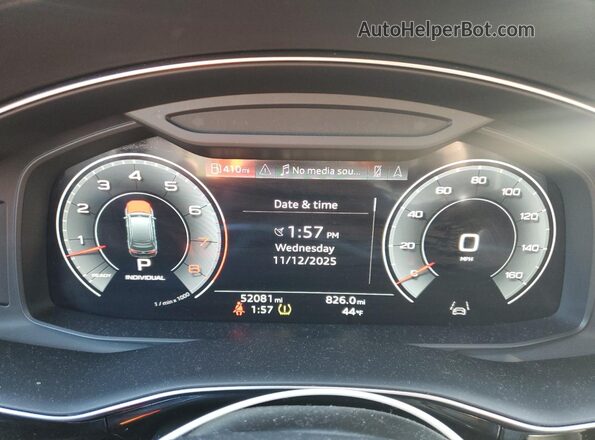 WA1VXAF74MD018618 2021 AUDI Q7 Черный Вид щитка приборов