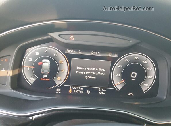 WA1VXAF78LD006700 2020 AUDI Q7 Black Widok zestawu wskaźników