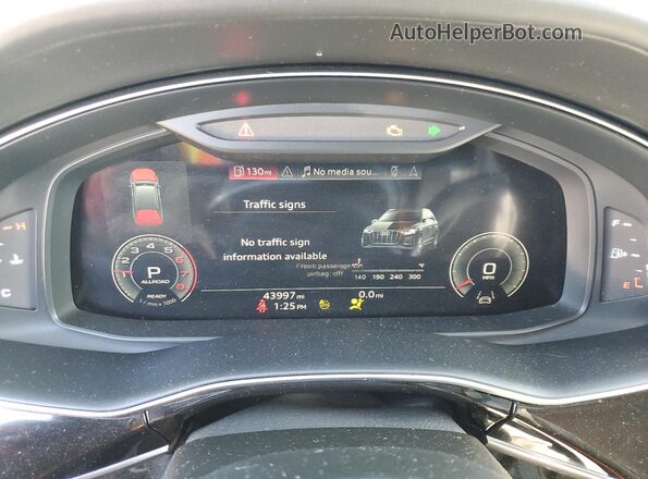 WA1VXBF71PD014858 2023 AUDI Q7 Black ხელსაწყოთა პანელის ხედი