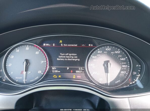 WAU2FAFC1HN061237 2017 AUDI S7 Black Вид задніх сидінь