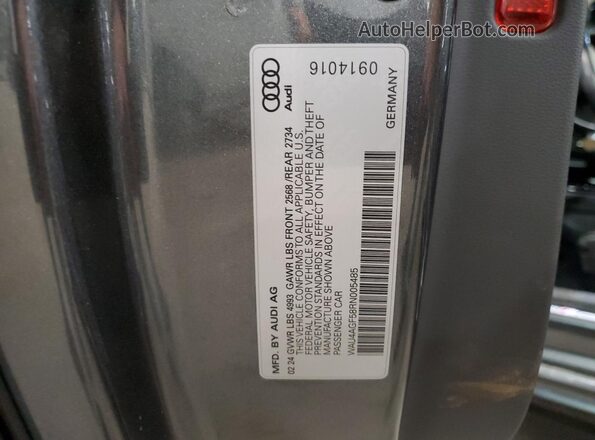 WAU4AGF58RN005485 2024 AUDI OTHER Gray Вид підкапотного простору