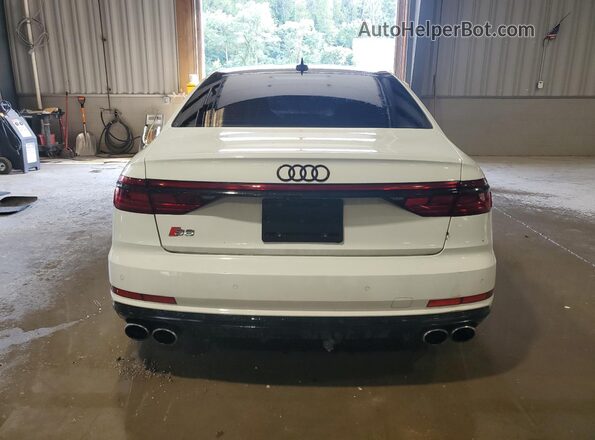 WAU8SAF8XLN001077 2020 AUDI S8 White Widok z tyłu