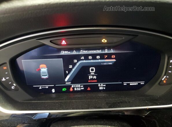 WAU8SAF8XLN001077 2020 AUDI S8 White Widok zestawu wskaźników