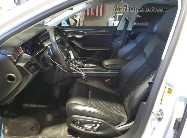 WAU8SAF8XLN001077 2020 AUDI S8 White Widok wnętrza z przodu