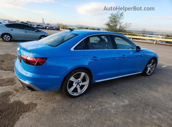 WAUA4AF43MA086894 2021 AUDI S4 Blue Trasero derecho