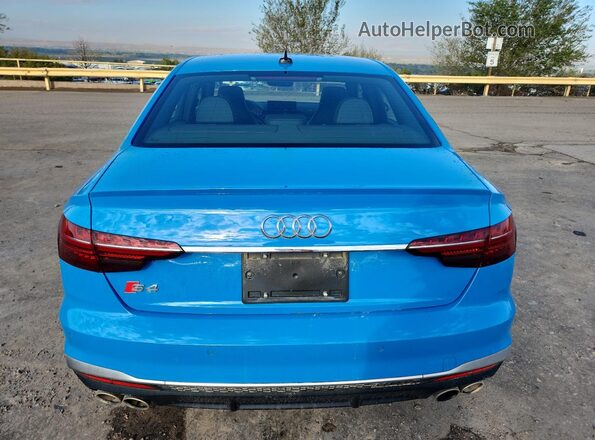 WAUA4AF43MA086894 2021 AUDI S4 Blue Vista trasera