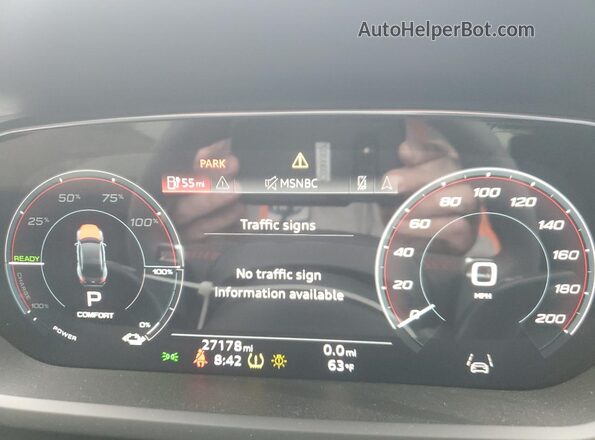 WAUAHBFW2N7902522 2022 AUDI RS Black Widok zestawu wskaźników