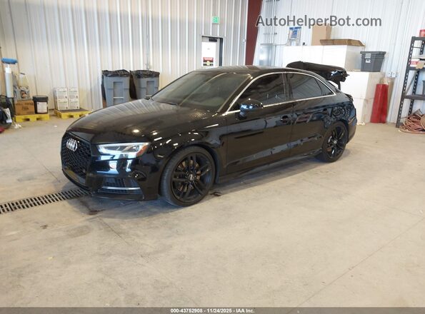WAUB1GFF5H1014649 2017 AUDI S3 Black წინა მარცხენა ხედი სამი მეოთხედიდან