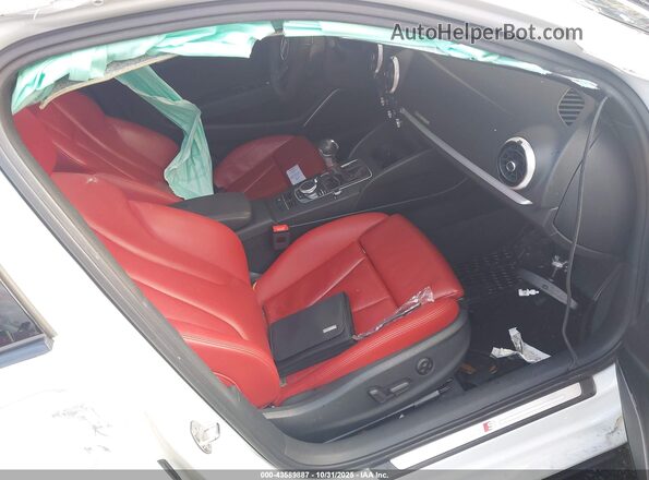 WAUB1GFF5H1071854 2017 AUDI S3 White Front interior view