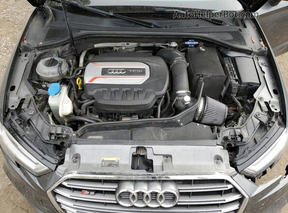 WAUB1GFF5H1072891 2017 AUDI S3 Gray უკანა სალონის ხედი