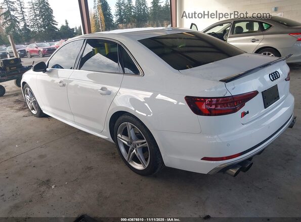 WAUB4AF40KA115429 2019 AUDI S4 White Задня ліва чверть