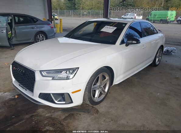 WAUB4AF40KA115429 2019 AUDI S4 White Передня ліва чверть