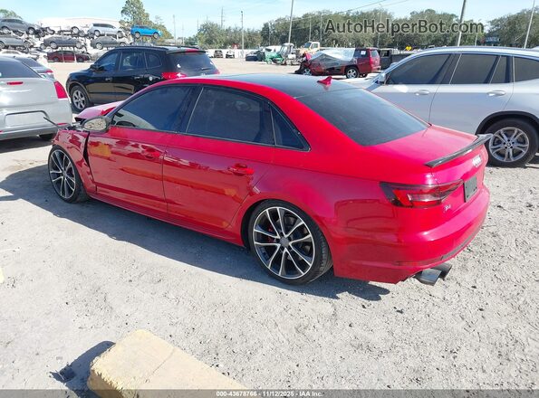 WAUB4AF42JA101871 2018 AUDI S4 Red Հետևի ձախ