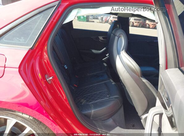 WAUB4AF42JA101871 2018 AUDI S4 Red VIN կոդի պիտակի տեսք