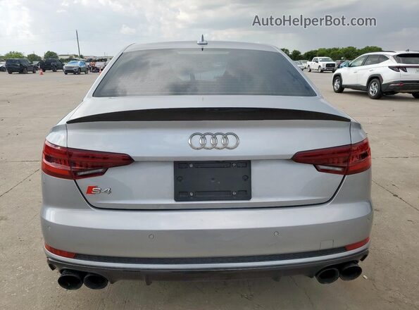 WAUB4AF43JA128884 2018 AUDI S4 Silver Հետևի տեսք