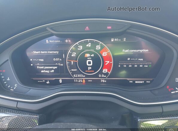 WAUB4AF46JA003880 2018 AUDI S4 Gray Vista de los asientos traseros
