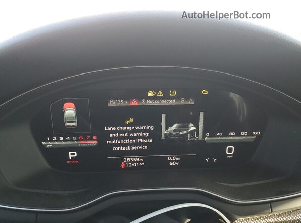 WAUB4AF46PA010658 2023 AUDI S4 White Vista del cuadro de instrumentos