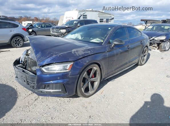WAUB4CF54KA001213 2019 AUDI S5 Blue Передня ліва чверть