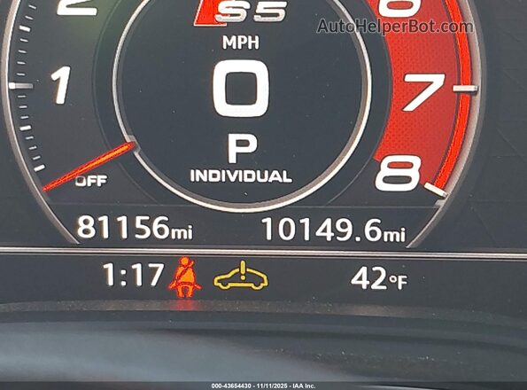 WAUB4CF54KA001213 2019 AUDI S5 Blue 
