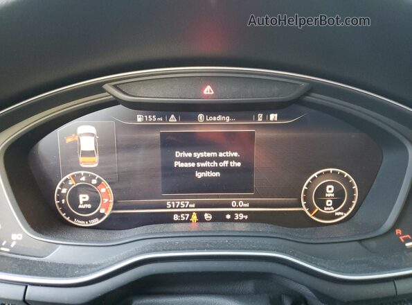 WAUC4AF40KA018638 2019 AUDI S4 Gray Widok zestawu wskaźników