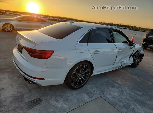 WAUC4AF43JA002593 2018 AUDI S4 White უკანა მარჯვენა