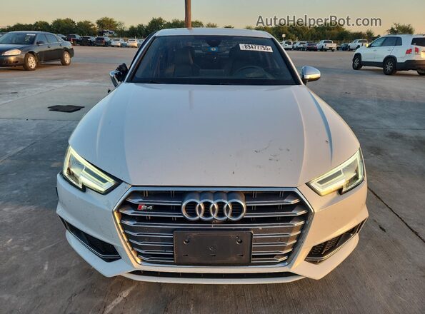 WAUC4AF43JA002593 2018 AUDI S4 White წინა ხედი