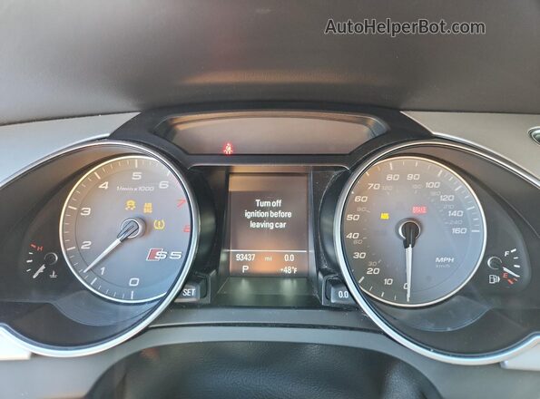 WAUC4AFR9GA007320 2016 AUDI S5 Charcoal Widok zestawu wskaźników