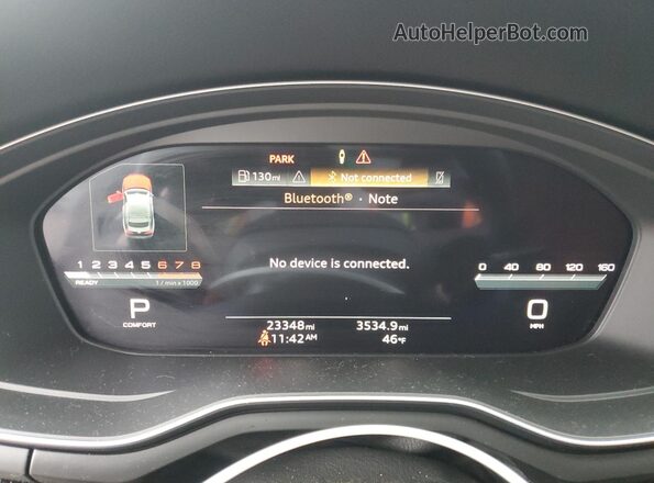 WAUC4CF53NA007769 2022 AUDI S5 Blue Vista del cuadro de instrumentos
