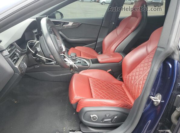 WAUC4CF53NA007769 2022 AUDI S5 Blue Vista interior delantera