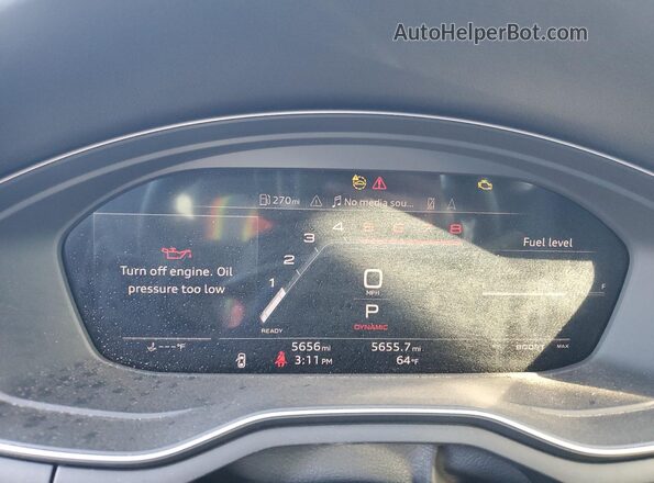 WAUC4CF55RA099358 2024 AUDI S5 Black Вид щитка приладів