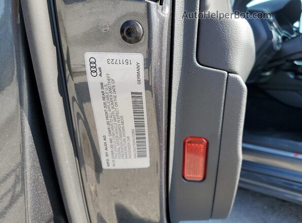 WAUDACF50RA102664 2024 AUDI OTHER Gray Widok naklejki z numerem VIN