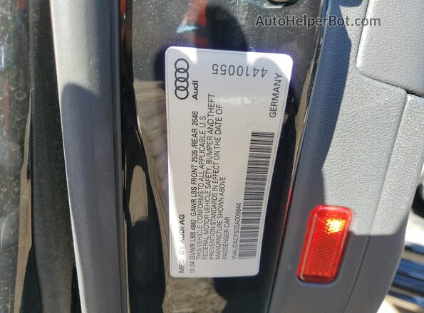 WAUDACF50SA009844 2025 AUDI OTHER Black VIN կոդի պիտակի տեսք