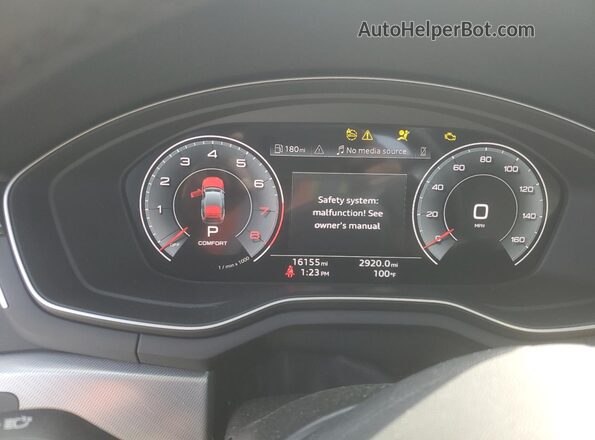 WAUDACF50SA015238 2025 AUDI OTHER White Вид щитка приладів