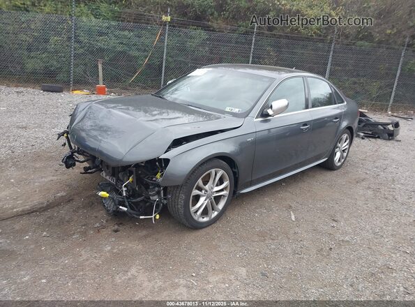 WAUDGAFL1GA005469 2016 AUDI S4 Gray Առջևի ձախ երեք քառորդ տեսարան