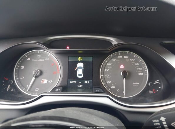 WAUDGAFL1GA005469 2016 AUDI S4 Gray Հետևի նստատեղերի տեսք