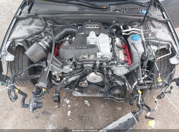 WAUDGAFL1GA005469 2016 AUDI S4 Gray Հետևի տեսք