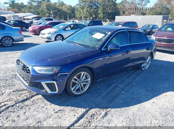 WAUDNAF41LA045320 2020 AUDI OTHER Blue წინა მარცხენა ხედი სამი მეოთხედიდან