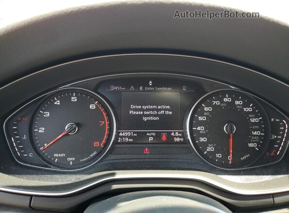 WAUDNAF44LA041746 2020 AUDI OTHER White Vista del cuadro de instrumentos