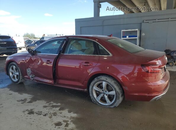 WAUDNAF46KA014675 2019 AUDI OTHER Burgundy უკანა მარცხენა