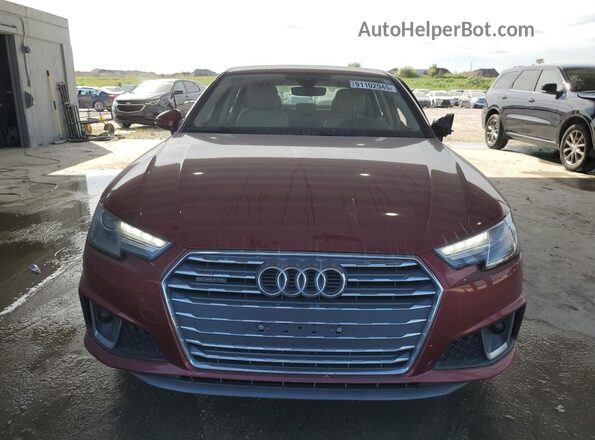 WAUDNAF46KA014675 2019 AUDI OTHER Burgundy წინა ხედი