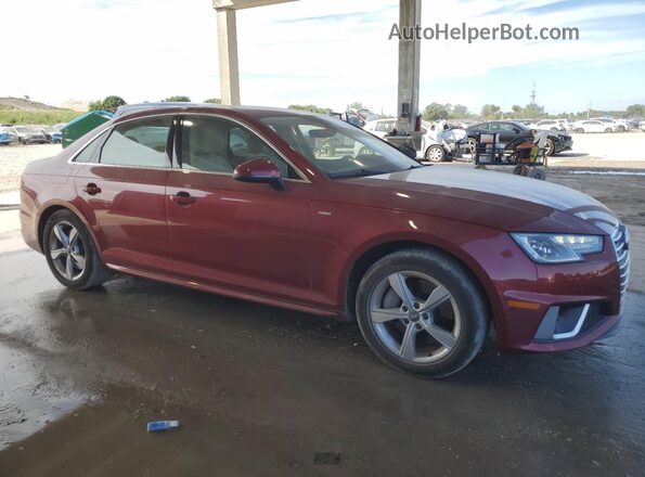 WAUDNAF46KA014675 2019 AUDI OTHER Burgundy წინა მარჯვენა