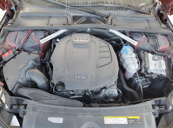 WAUDNAF46KA014675 2019 AUDI OTHER Burgundy უკანა სალონის ხედი