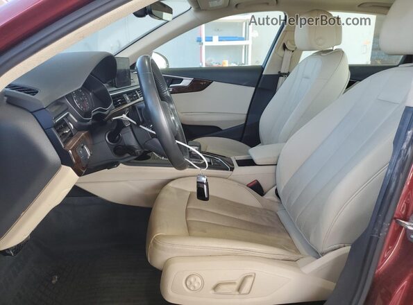WAUDNAF46KA014675 2019 AUDI OTHER Burgundy წინა სალონის ხედი
