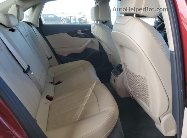 WAUDNAF46KA014675 2019 AUDI OTHER Burgundy უკანა სავარძლების ხედი
