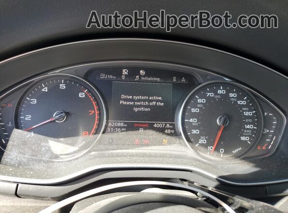 WAUDNAF48LN010038 2020 AUDI OTHER White Widok zestawu wskaźników